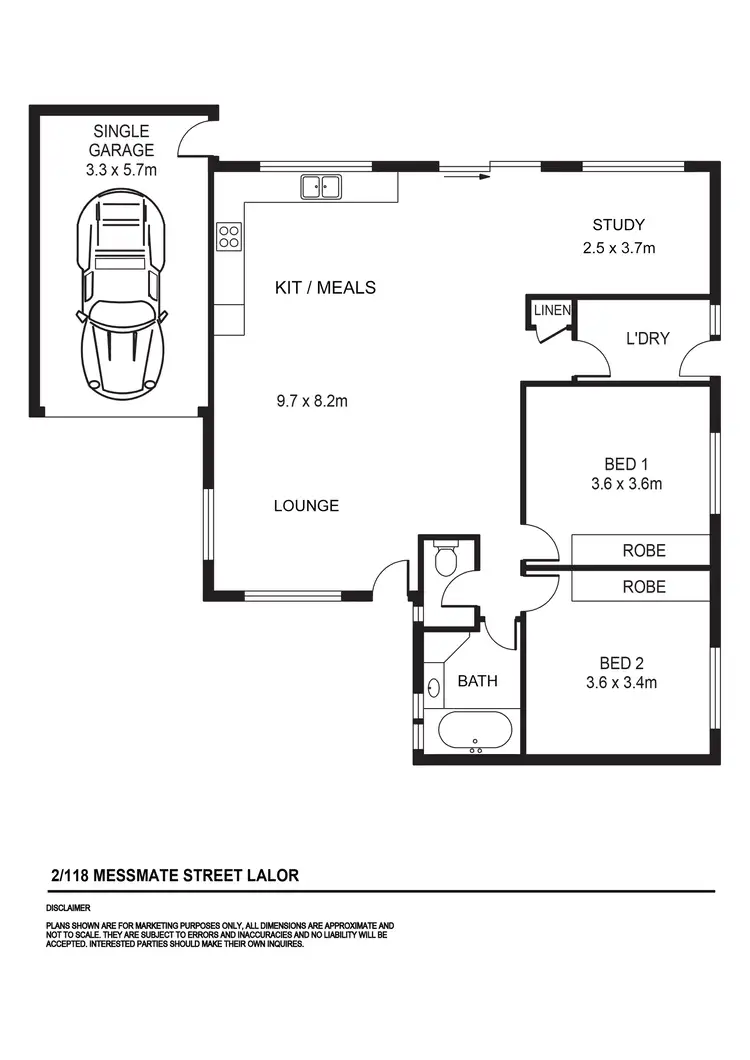 Floorplan of Homely house listing, 2/118 Messmate Street, Lalor VIC 3075