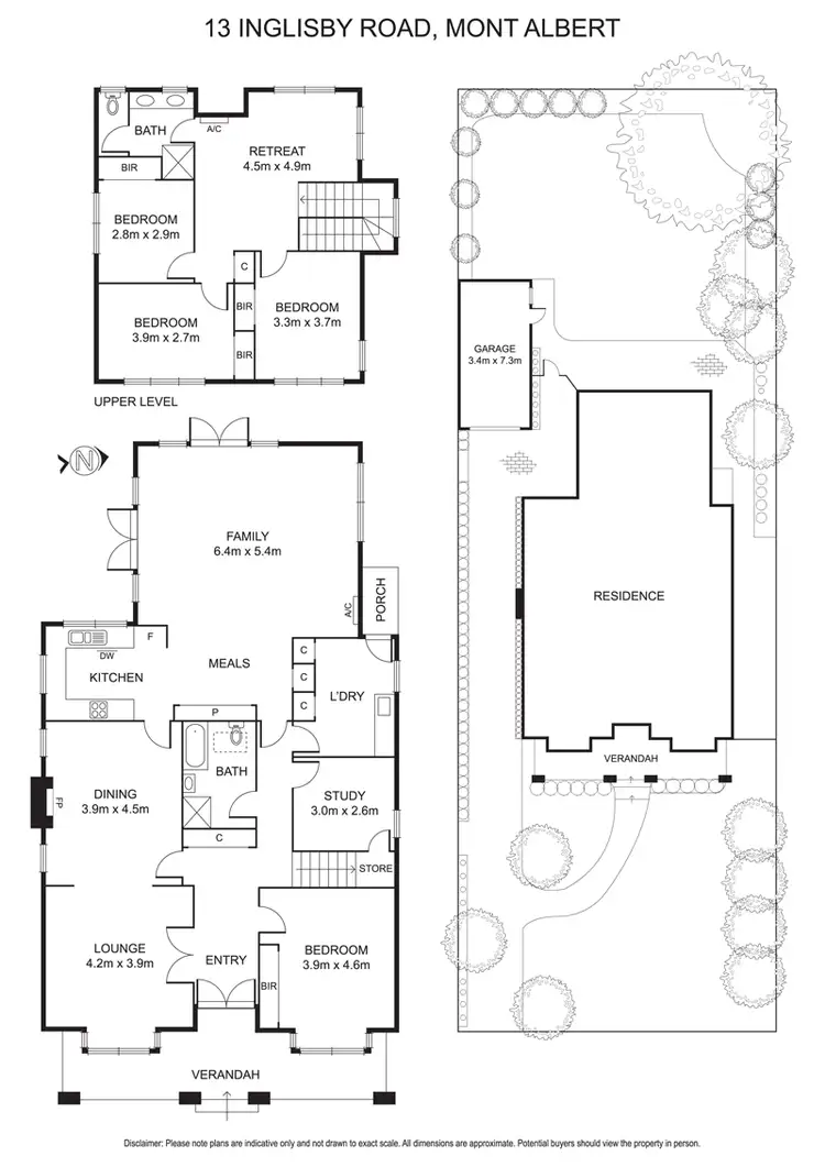 Floorplan of Homely house listing, 13 Inglisby Road, Mont Albert VIC 3127