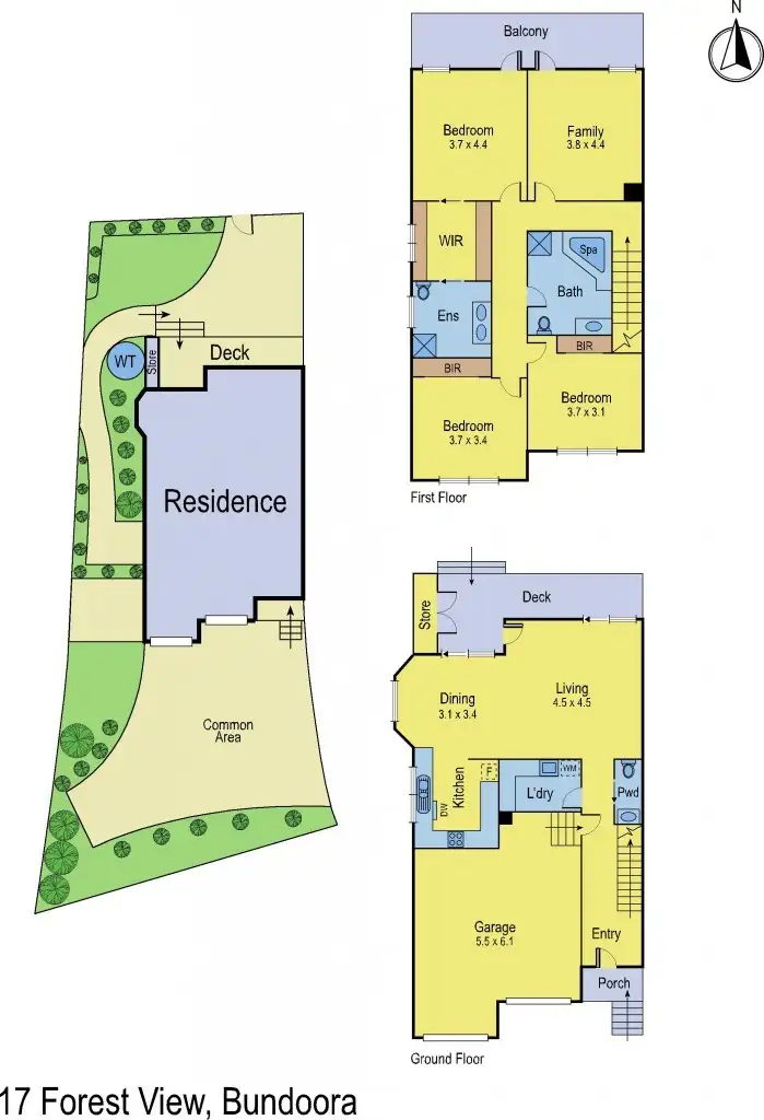 Floorplan of Homely house listing, 17 Forest View, Bundoora VIC 3083