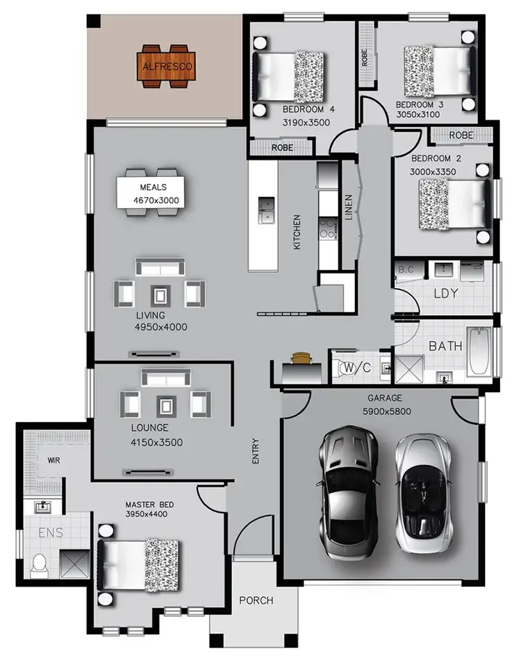 Floorplan of Homely house listing, 22 Flack Crescent, Boorooma NSW 2650