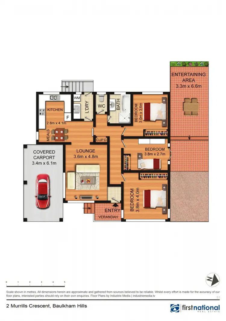 Floorplan of Homely house listing, 2 Murrills Crescent, Baulkham Hills NSW 2153