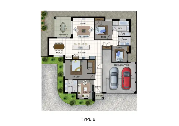Floorplan of Homely villa listing, 2/198 Surrey Road, Rivervale WA 6103