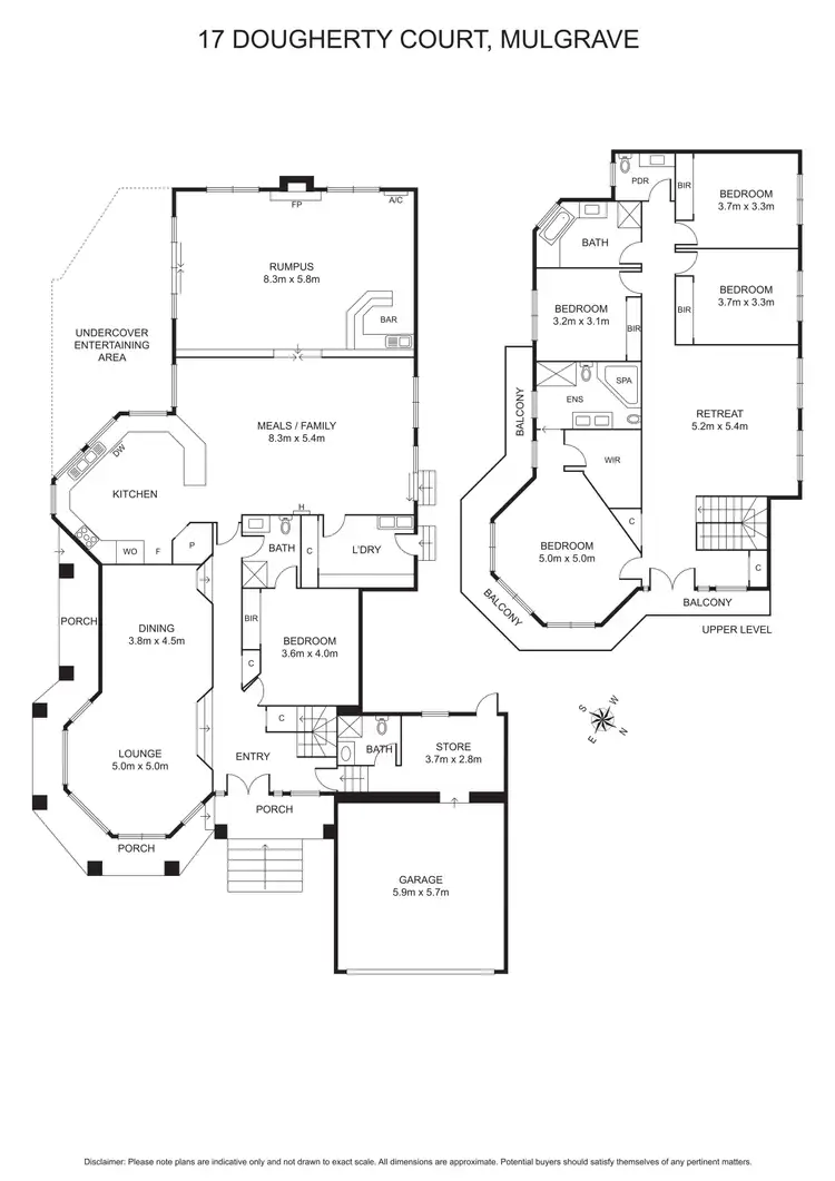 Floorplan of Homely house listing, 17 Dougherty Court, Mulgrave VIC 3170