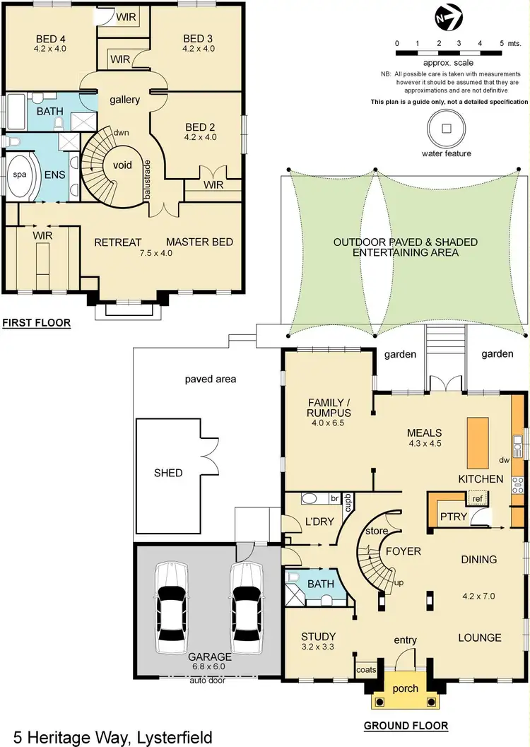 Floorplan of Homely house listing, 5 Heritage Way, Lysterfield VIC 3156