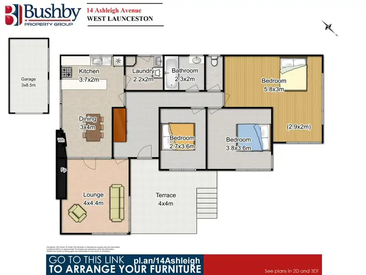 Floorplan of Homely house listing, 14 Ashleigh Avenue, West Launceston TAS 7250