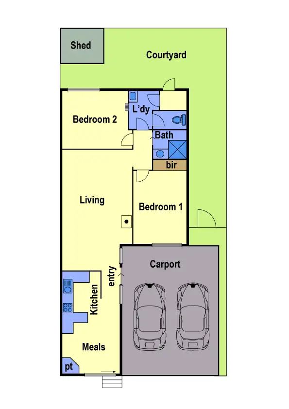 Floorplan of Homely unit listing, 9/91 Pine Street, Reservoir VIC 3073