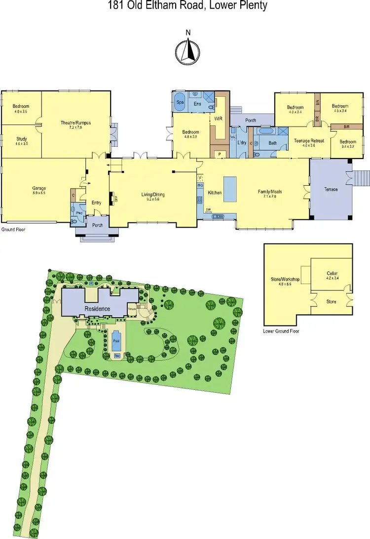 Floorplan of Homely house listing, 181 Old Eltham Road, Lower Plenty VIC 3093