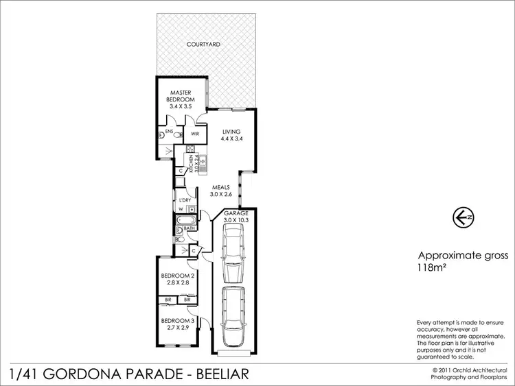Floorplan of Homely house listing, 1/41 Gordona Parade, Beeliar WA 6164
