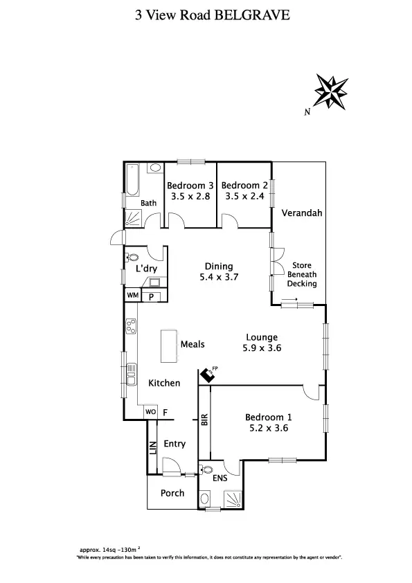 Floorplan of Homely house listing, 3 View Road, Belgrave VIC 3160