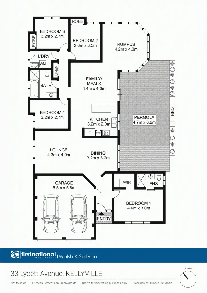 Floorplan of Homely house listing, 33 Lycett Ave, Kellyville NSW 2155