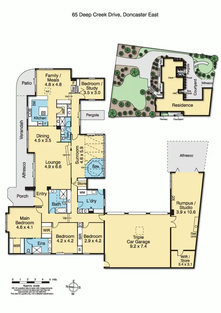 Floorplan of Homely house listing, 65 Deep Creek Drive, Doncaster East VIC 3109