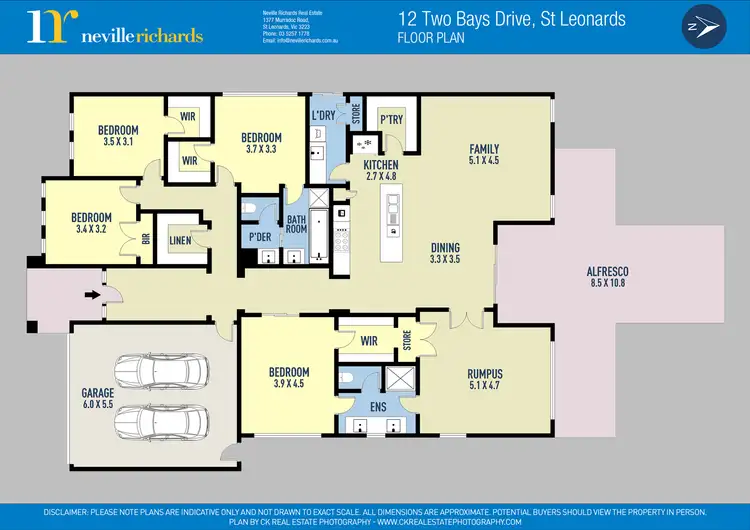 Floorplan of Homely house listing, 12 Two Bays Drive, St Leonards VIC 3223
