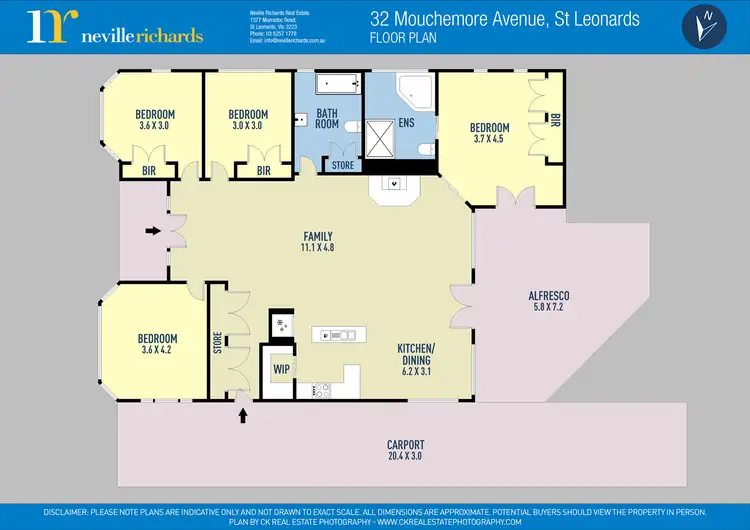 Floorplan of Homely house listing, 32 Mouchemore Avenue, St Leonards VIC 3223