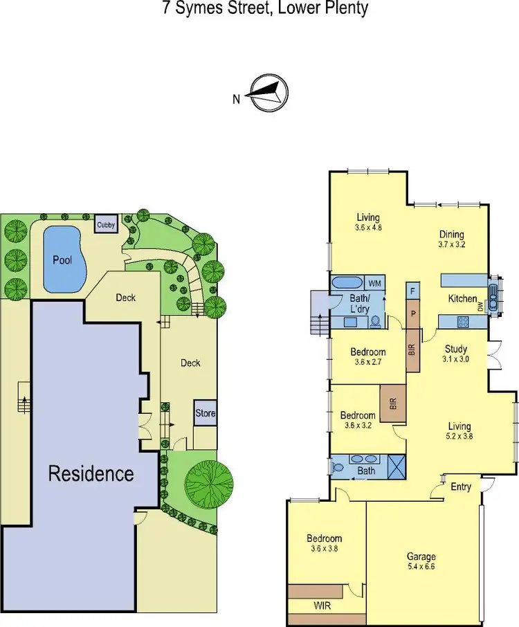 Floorplan of Homely house listing, 7 Symes Street, Lower Plenty VIC 3093