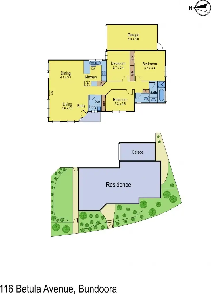 Floorplan of Homely house listing, 116 Betula Avenue, Bundoora VIC 3083