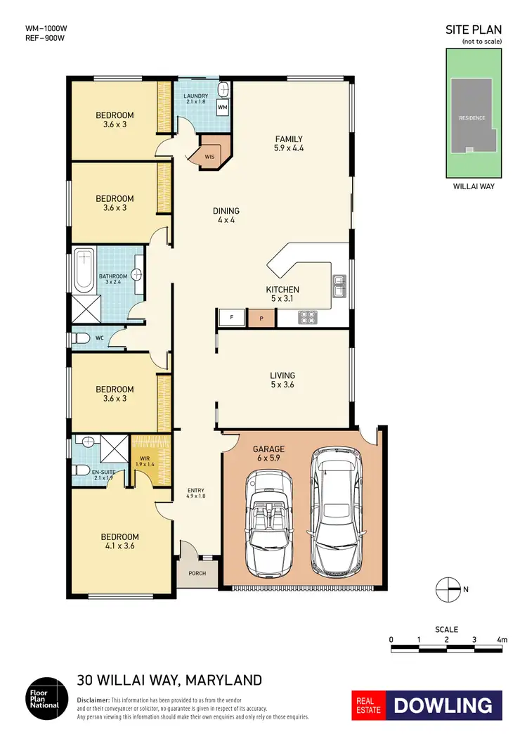Floorplan of Homely house listing, 30 Willai Way, Maryland NSW 2287