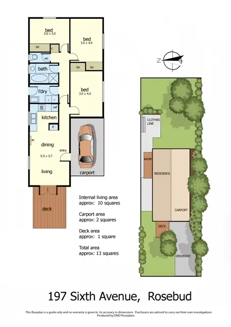 Floorplan of Homely house listing, 197 Sixth Avenue, Rosebud VIC 3939