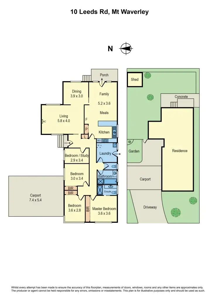 Floorplan of Homely house listing, 10 Leeds Road, Mount Waverley VIC 3149