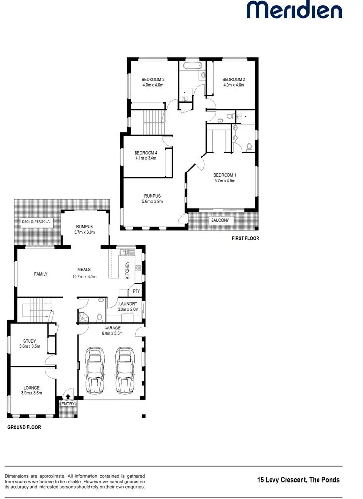 Floorplan of Homely house listing, 15 Levy Crescent, The Ponds NSW 2769