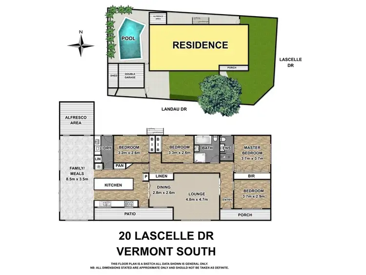Floorplan of Homely house listing, 20 Lascelle Drive, Vermont South VIC 3133