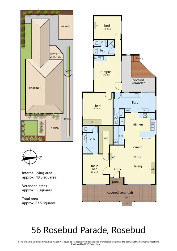 Floorplan of Homely house listing, 56 Rosebud Parade, Rosebud VIC 3939