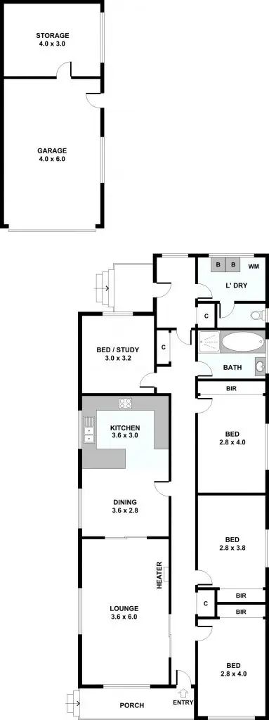 Floorplan of Homely house listing, 7 Andrew Street, Sunshine VIC 3020