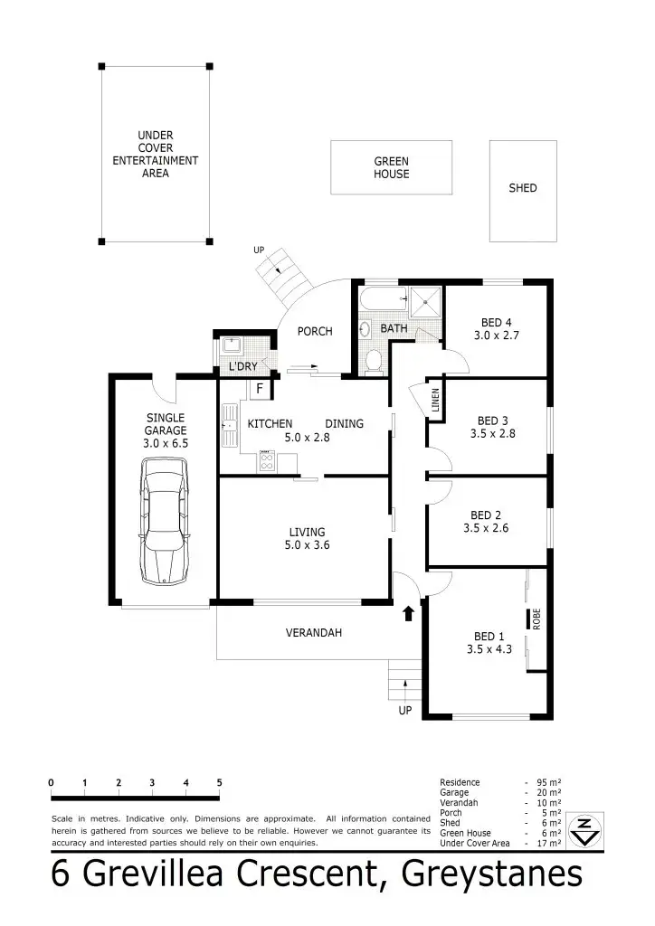 Floorplan of Homely house listing, 6 Grevillea Crescent, Greystanes NSW 2145