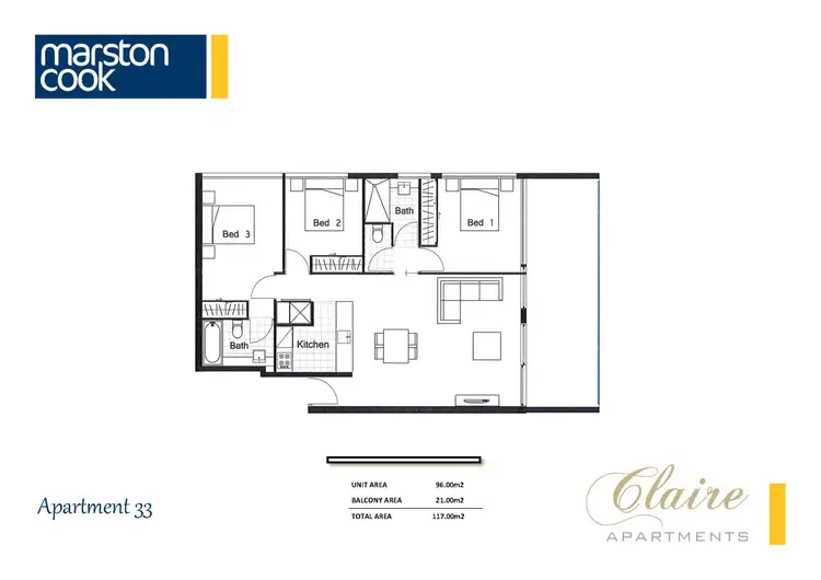 Floorplan of Homely apartment listing, 33/122 Maribyrnong Road, Moonee Ponds VIC 3039