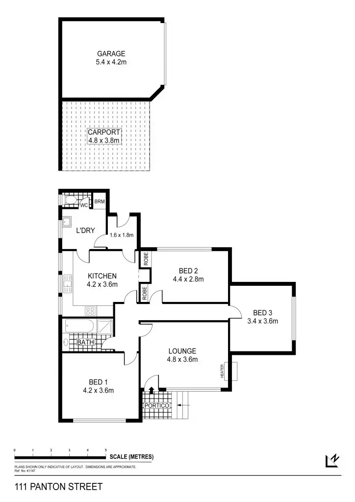 Floorplan of Homely house listing, 111 Panton Street, Golden Square VIC 3555