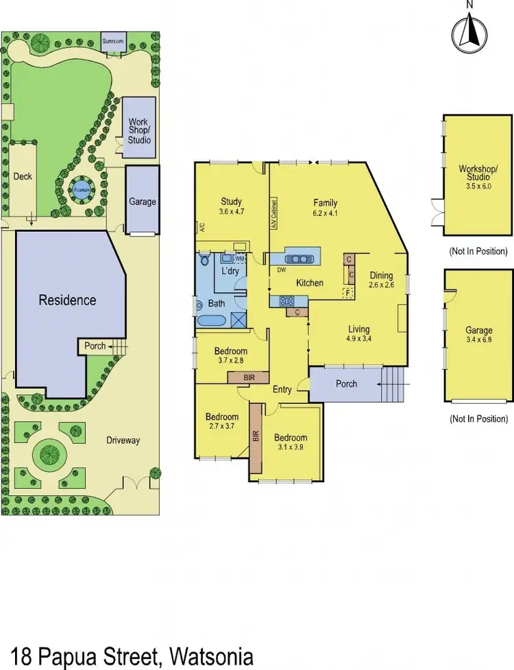 Floorplan of Homely house listing, 18 Papua Street, Watsonia VIC 3087