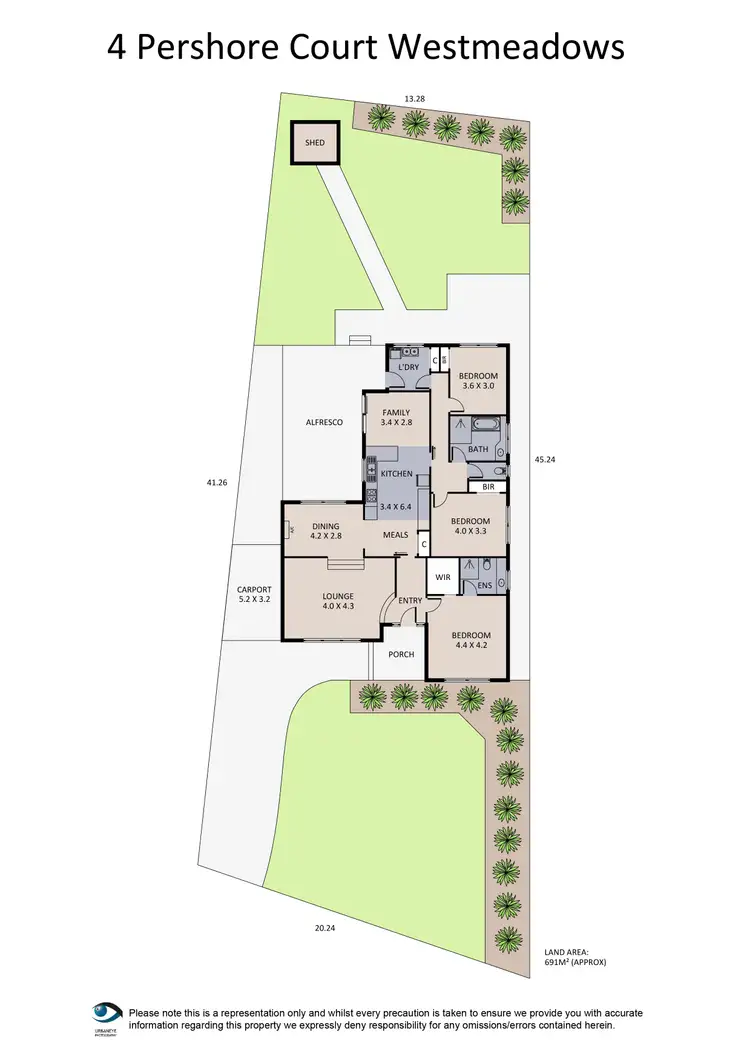 Floorplan of Homely house listing, 4 Pershore Court, Westmeadows VIC 3049