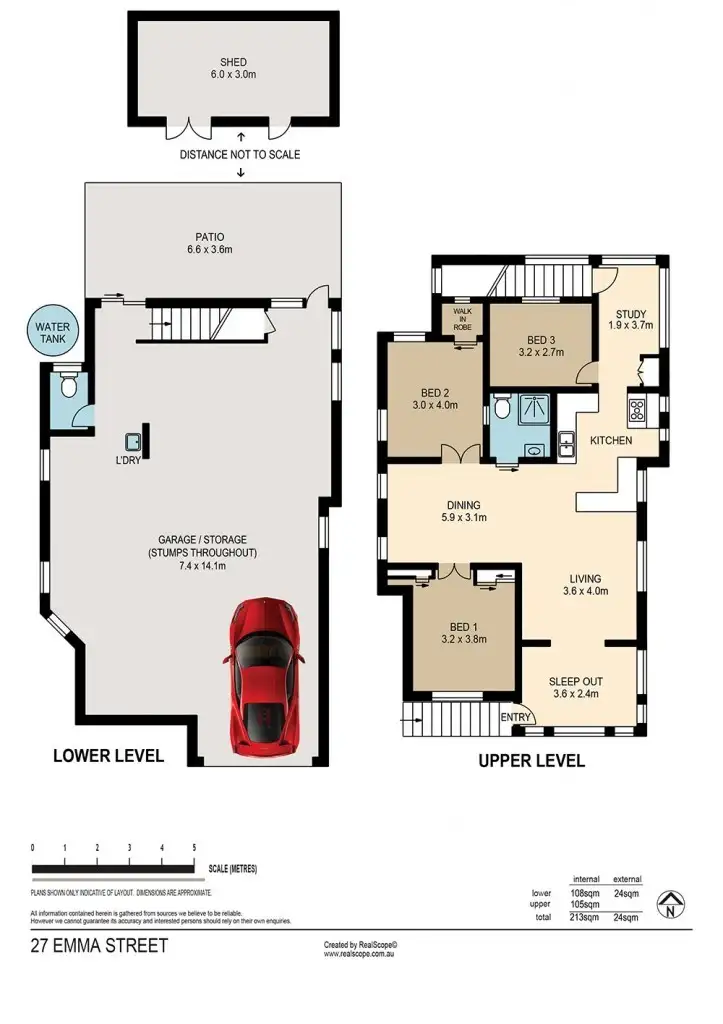 Floorplan of Homely house listing, 27 Emma Street, Wooloowin QLD 4030