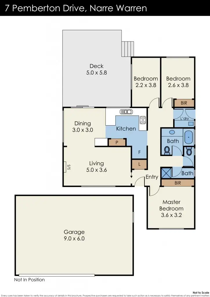 Floorplan of Homely house listing, 7 Pemberton Drive, Narre Warren VIC 3805