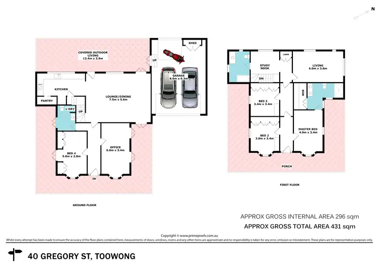 Floorplan of Homely house listing, 40 Gregory Street, Toowong QLD 4066