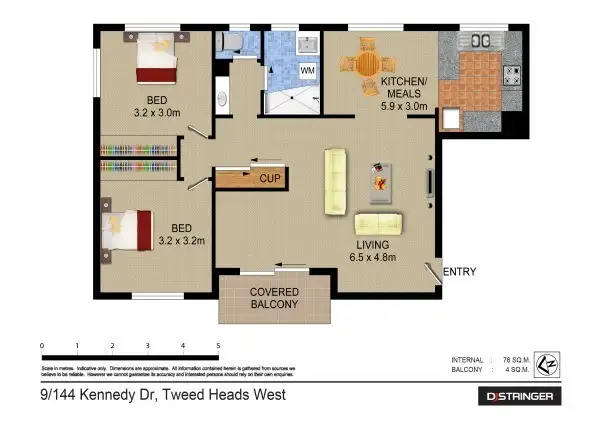 Floorplan of Homely unit listing, 9/144 Kennedy Drive, Tweed Heads West NSW 2485