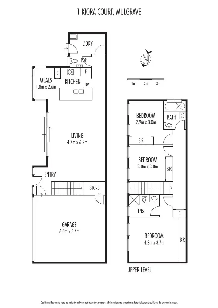 Floorplan of Homely house listing, 1 Kiora Court, Mulgrave VIC 3170