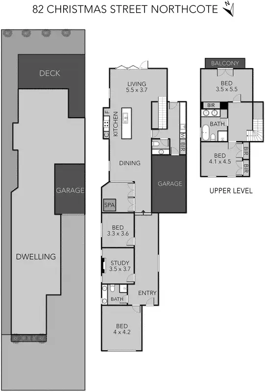 Floorplan of Homely house listing, 82 Christmas Street, Northcote VIC 3070