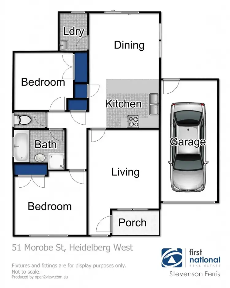 Floorplan of Homely townhouse listing, 51 Morobe Street, Heidelberg West VIC 3081