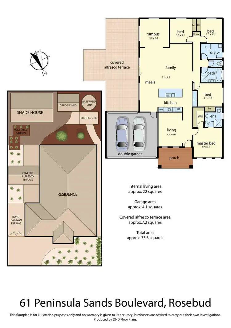 Floorplan of Homely house listing, 61 Peninsula Sands Boulevard, Rosebud VIC 3939