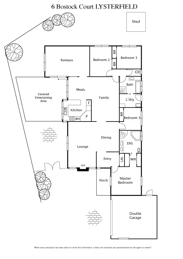 Floorplan of Homely house listing, 6 Bostock Court, Lysterfield VIC 3156