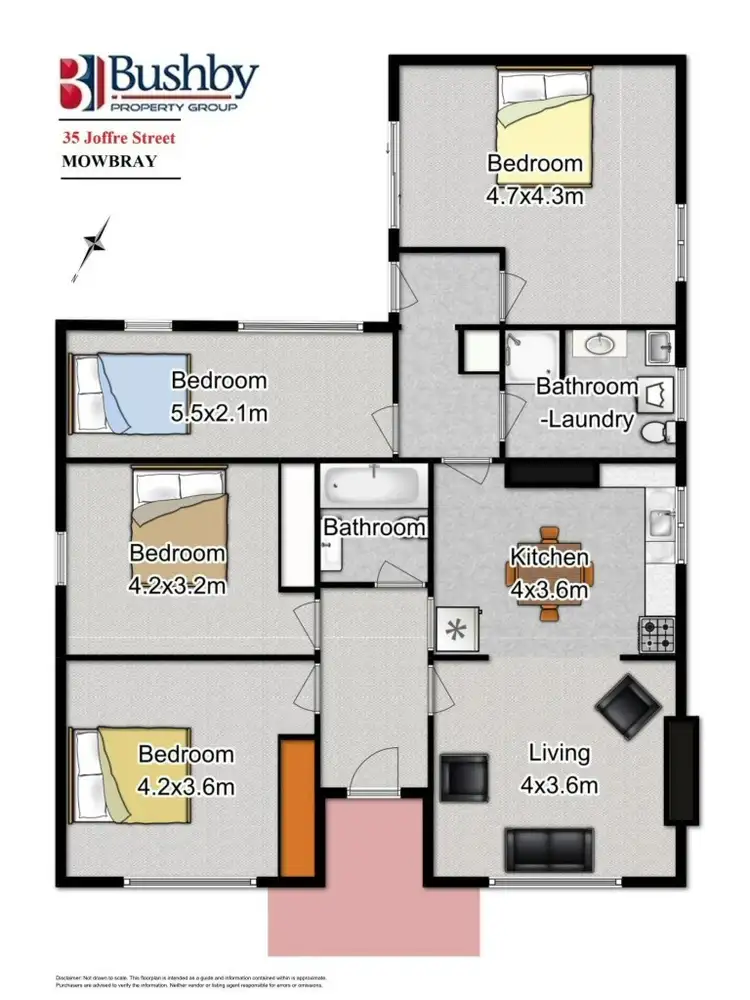 Floorplan of Homely house listing, 35 Joffre Street, Mowbray TAS 7248