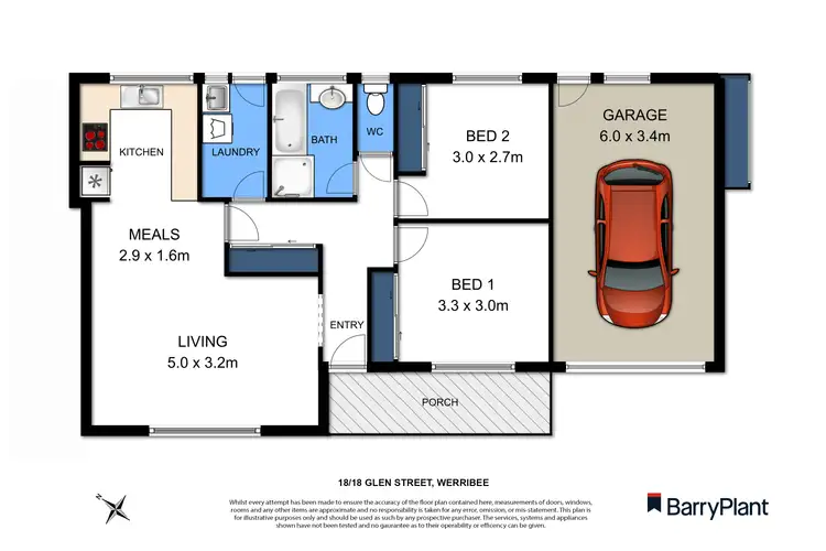 Floorplan of Homely house listing, 18/18 Glen Street, Werribee VIC 3030