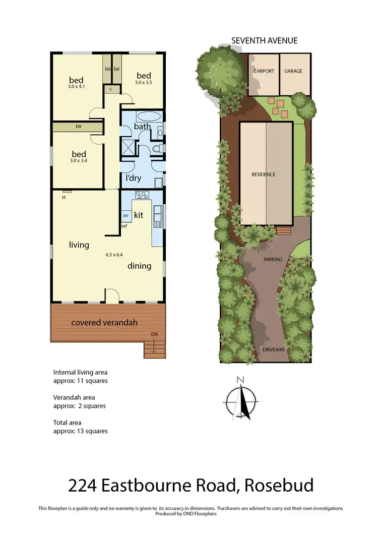 Floorplan of Homely house listing, 224 Eastbourne Road, Rosebud VIC 3939