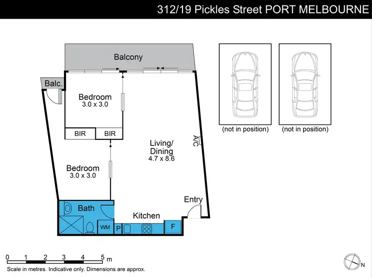 Floorplan of Homely apartment listing, 312/19 Pickles Street, Port Melbourne VIC 3207
