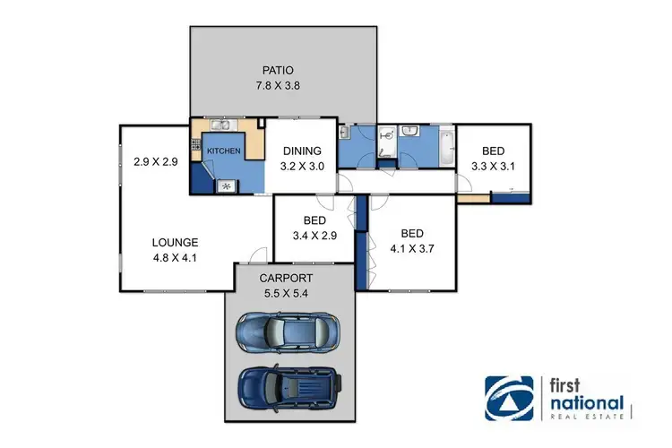 Floorplan of Homely house listing, 6 Rue Grande Monde, Sale VIC 3850