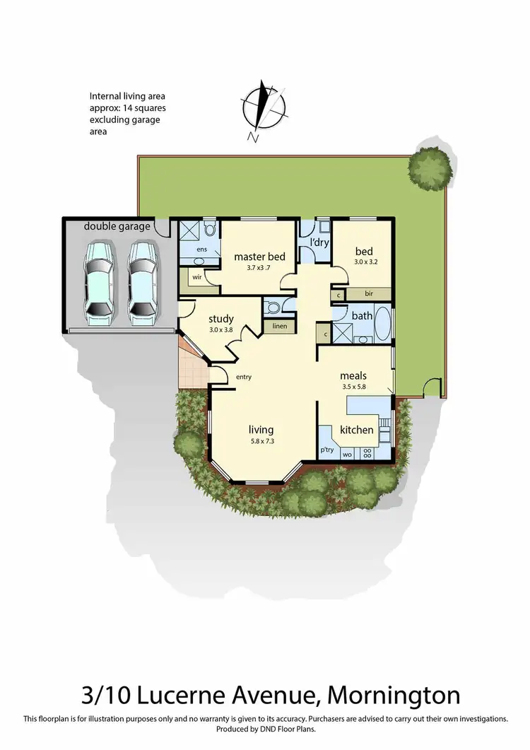 Floorplan of Homely townhouse listing, 3/10 Lucerne Avenue, Mornington VIC 3931