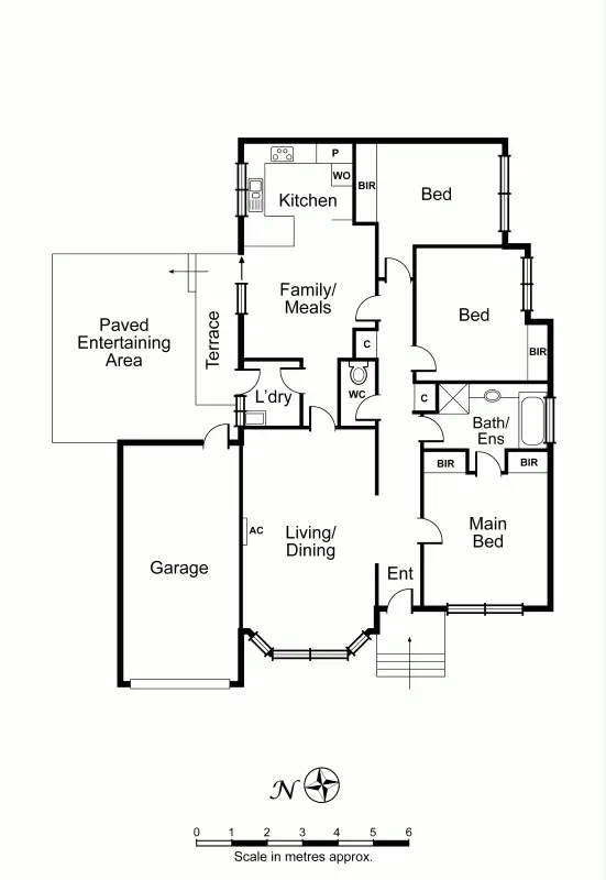 Floorplan of Homely unit listing, 1/166 Poath Road, Hughesdale VIC 3166
