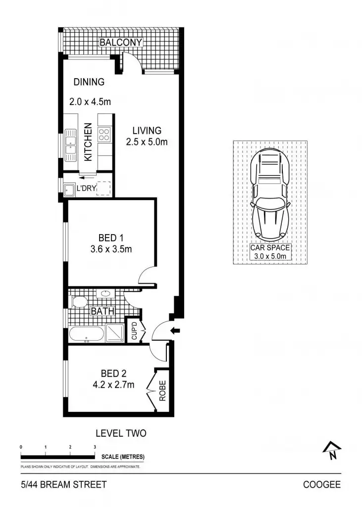 Floorplan of Homely apartment listing, 5/44 Bream Street, Coogee NSW 2034