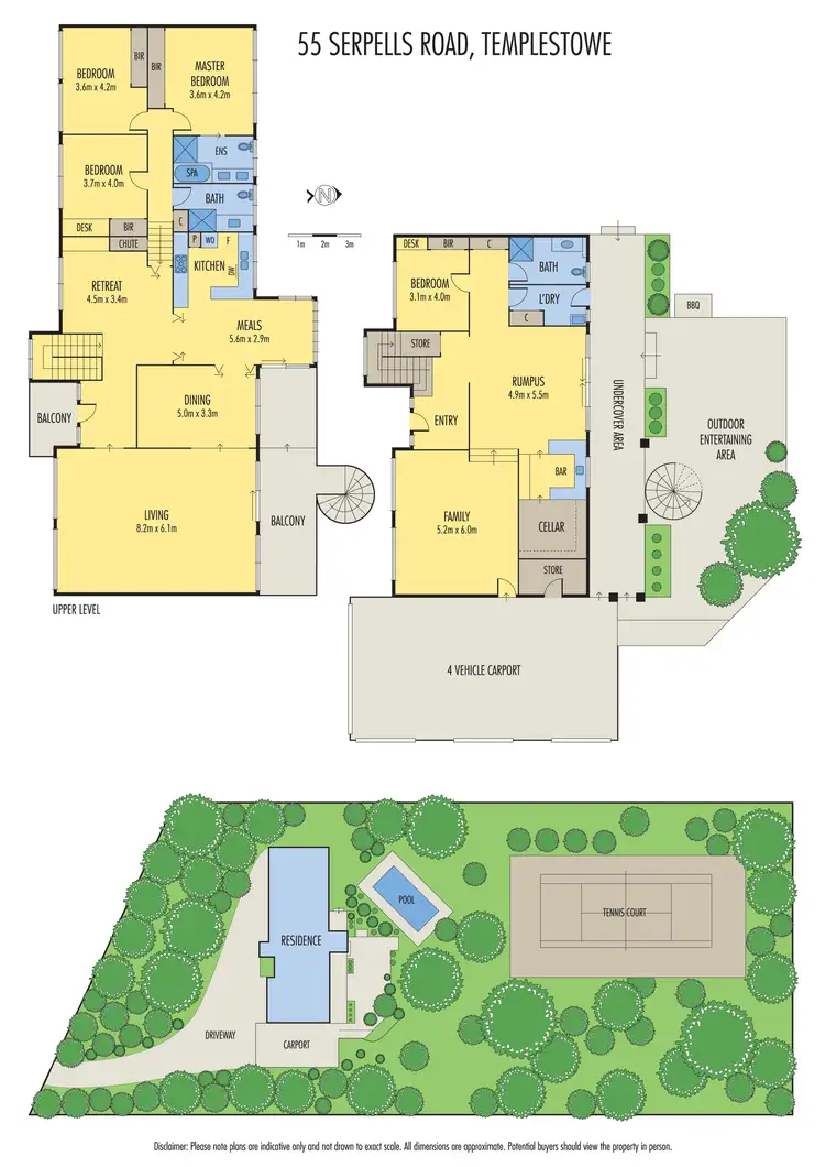 Floorplan of Homely house listing, 55-57 Serpells Road, Templestowe VIC 3106
