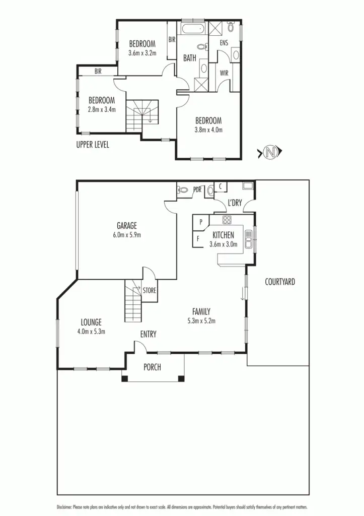 Floorplan of Homely townhouse listing, 1/25 Rayner Street, Altona VIC 3018